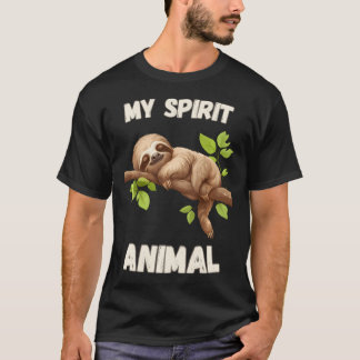 スロースは私の精神動物 - 怠惰な昼寝が楽しい Tシャツ