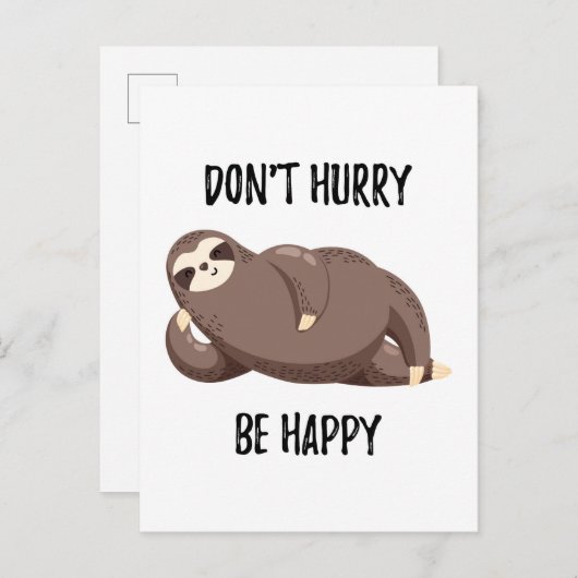 スロースは言う | Don't Sake Be Happy ポストカード (正面/裏面)