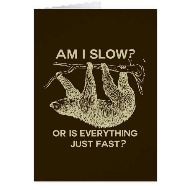 スロースは遅い？ (正面)