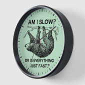 スロースは遅い？ 壁時計 (傾斜)