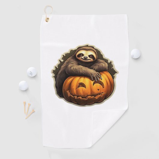 スロースをテーマにしたクラシックハロウィーンTシャツ ゴルフタオル (インサイチュ)