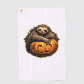 スロースをテーマにしたクラシックハロウィーンTシャツ ゴルフタオル (正面)