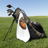 スロースをテーマにしたクラシックハロウィーンTシャツ ゴルフタオル (グリーン)