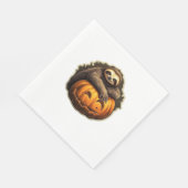 スロースをテーマにしたクラシックハロウィーンTシャツ スタンダードランチョンナプキン (角)