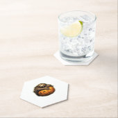 スロースをテーマにしたクラシックハロウィーンTシャツ ペーパーコースター (インサイチュ)