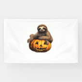 スロースをテーマにしたハロウィーンのオーバーサイズTシャツ 横断幕 (横)