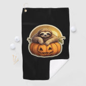 スロースをテーマクラシックにしたハロウィーンTシャツ_1 ゴルフタオル (インサイチュ)