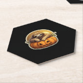 スロースをテーマクラシックにしたハロウィーンTシャツ_1 ペーパーコースター (アングル)