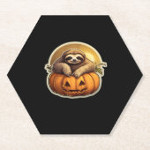 スロースをテーマクラシックにしたハロウィーンTシャツ_1 ペーパーコースター (正面)
