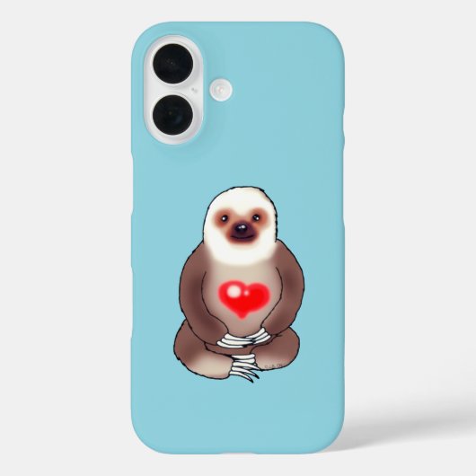 スロースをハートで冷白熱［赤熱］光を放つやす Case-Mate iPhoneケース (裏面)