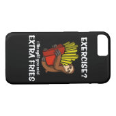 スロースエクササイズ考え私は余分なフライドポテトを言った Case-Mate iPhoneケース (裏面(横))