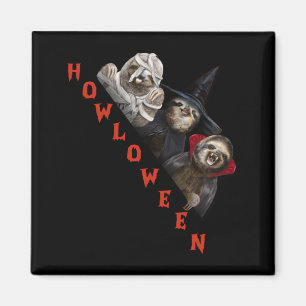 スロースカスタムハッピーハローウィンシャツスロートグラフィック マグネット