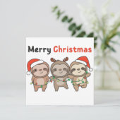 スロースクリスマス かわいいスロー メリークリスマス 招待 招待状 (スタンド正面)