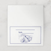 スローススケッチリトグラフ#1ブルー プレイスカード (外部開封)