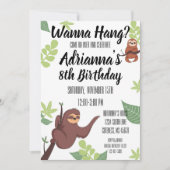 スローステーマキッド誕生日 招待状 (正面)