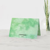 スロースデザイングリーティングカード カード (裏面)