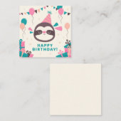 スロースハッピーバースデー ノートカード (正面/裏面)