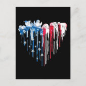 スロースハート水彩Tシャツかわいいアニマルブルー ポストカード (正面)