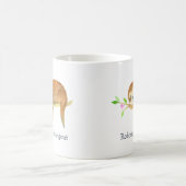 スロースパーソナライズされた漫画 コーヒーマグカップ (中央)