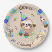 スロースパーティー紙プレート ペーパープレート (正面)