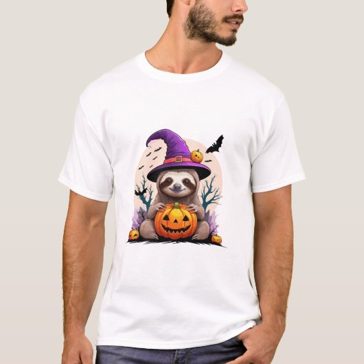 スロースピンクハロウィンハット Tシャツ (正面)