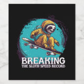 スロースピード記録の破れ ワインラベル (シングルラベル)