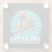 スロースピード記録の解除 ガラスコースター (裏面)