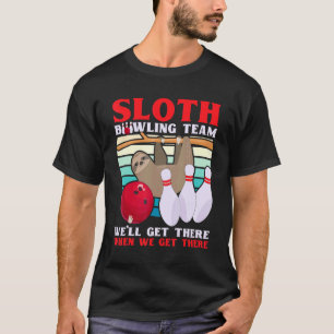 スロースボーリングチーム怠惰ボウリングをする人、 クリケットの投手ボーリングキッズメンズW Tシャツ