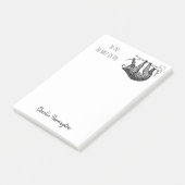 スロースヴィンテージ動物のアートワーク怠惰なTo-Doリスト ポストイット (アングル)