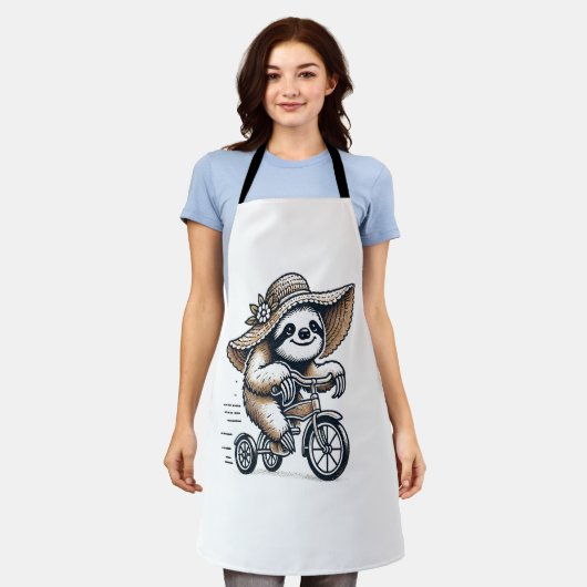 スロース乗用バイク エプロン (着用した状態)