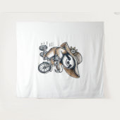 スロース乗用バイク タペストリー (正面(横))