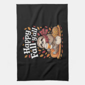 スロース保持かぼちゃスパイス幸せ秋ヤール秋 キッチンタオル (縦)