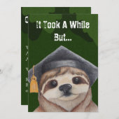 スロース卒業招待状 招待状 (正面/裏面)