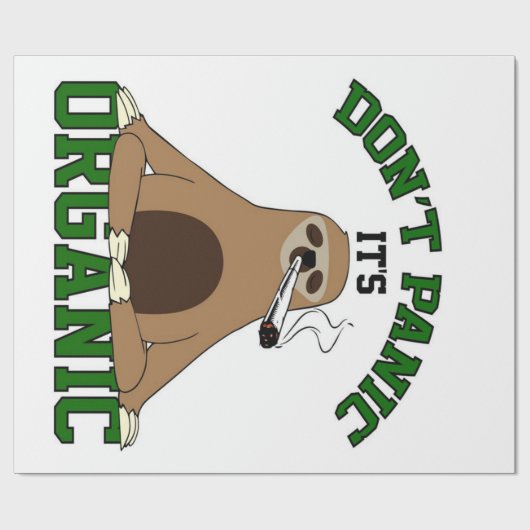 スロース喫煙ウィードスロース ラッピングペーパー (フラット)