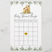 スロース家族の赤ちゃんシャワービンゴゲーム (正面)