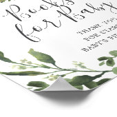 スロース家族の赤ちゃんシャワーベビーサイン ポスター (角)