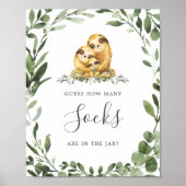 スロース家族の赤ん坊シャワーは、いくつの靴下を推測 ポスター (正面)