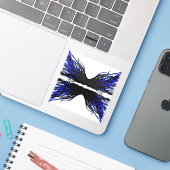 スロース抽象的7つの大罪アルコールインクアート シール (ノートパソコンとiPhone)