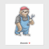 スロース整備士スクラシックレンチTシャツ シール (シート)