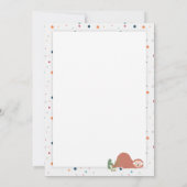 スロース昼寝レイジー誕生日ポルカテーマ カード (裏面)