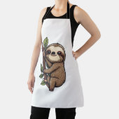 スロース漫画イラストレーション エプロン (インサイチュ)