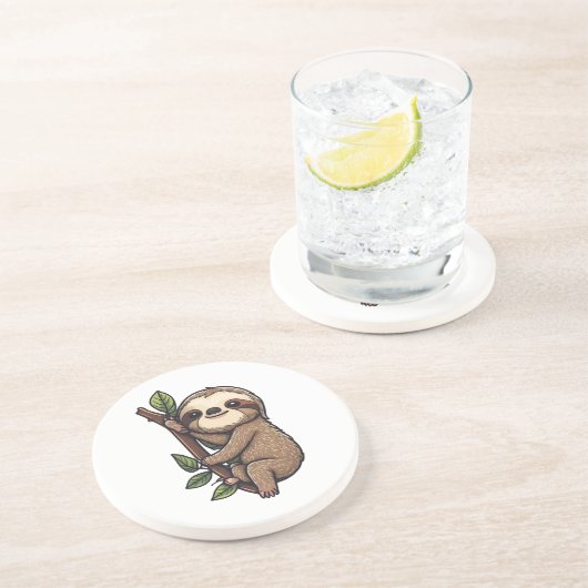 スロース漫画イラストレーション コースター (側面)