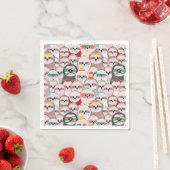 スロース漫画パターン スタンダードカクテルナプキン (インサイチュ)