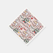 スロース漫画パターン スタンダードカクテルナプキン (角)