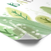 スロース男の赤ちゃんシャワージャングルテーマウェルカム ポスター (角)