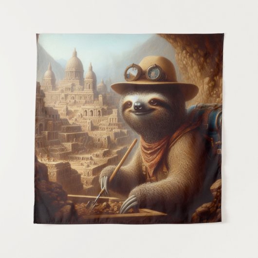 スロース考古学者 タペストリー (正面)