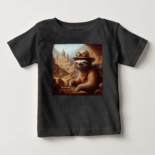 スロース考古学者 ベビーTシャツ (正面)