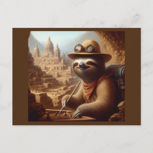スロース考古学者 ポストカード (正面)