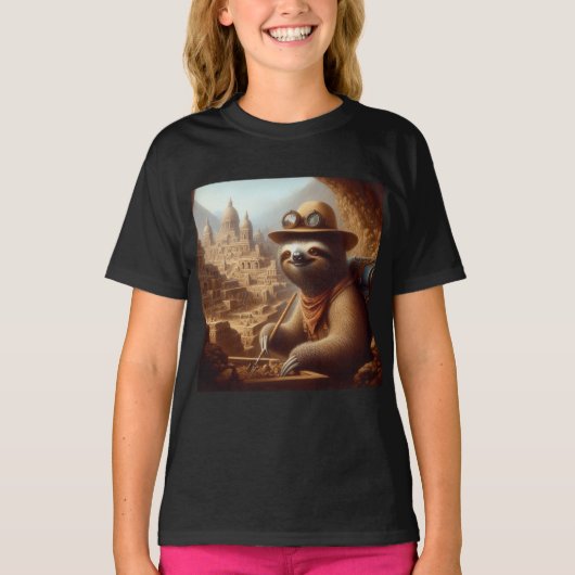 スロース考古学者 Tシャツ (正面)