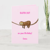 スロース誕生日カード カード (正面)